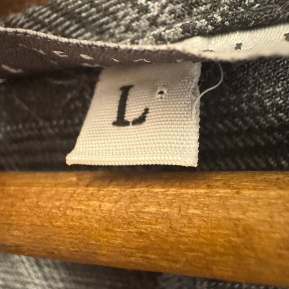 Bryn Walker Gray Plaid Tunic Dress Asymmetrical Hem Long Sleeve Lagencore Minima - Picture 7 of 12